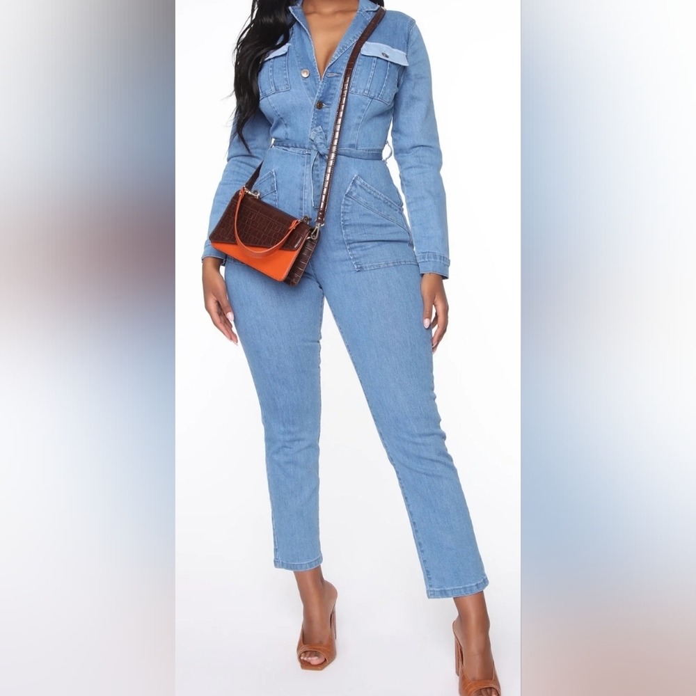 Denim jumpsuit